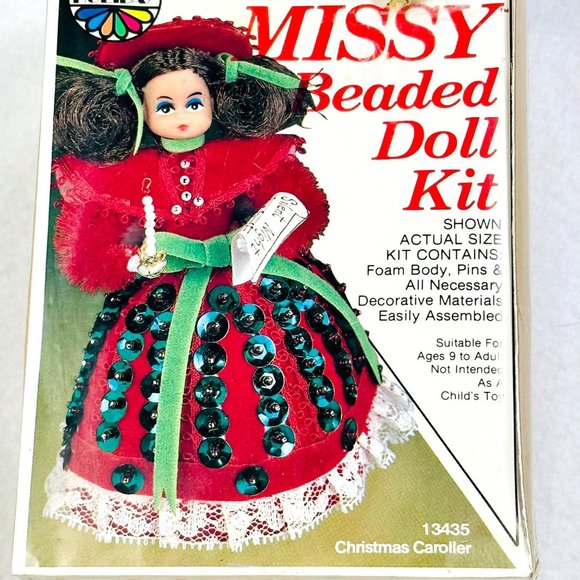Holiday Industries Office Vintage Lil Missy Beaded Doll Kit By